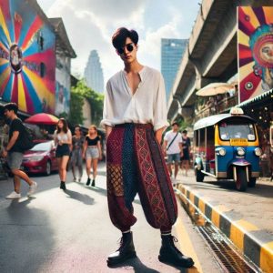 celebrity with harem pants