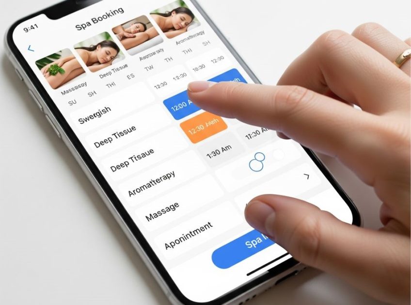 user-friendly spa booking app